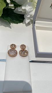 Bagsaaa Dior Rose des Vents Earrings Pink Gold and Diamonds - 2