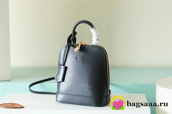 Bagsaaa Louis Vuitton M25103 Alma Backpack Black - 15 x 20 x 10 cm - 1