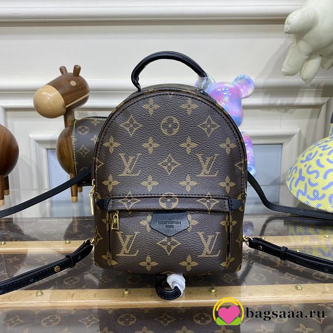 Bagsaaa Louis Vuitton M44873 Palm Springs Mini Backpack Monogram - 17 x 22 x 10 cm - 1