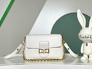 Bagsaaa Louis Vuitton M25050 Dauphine Soft MM White - 24 x 17 x 9 cm - 1