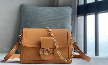 Bagsaaa Louis Vuitton M25048 Dauphine Soft MM Brown - 24 x 17 x 9 cm