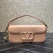 Bagsaaa Valentino Garavani Locò Calfskin Shoulder Bag Rose - 27x13x6 cm - 1