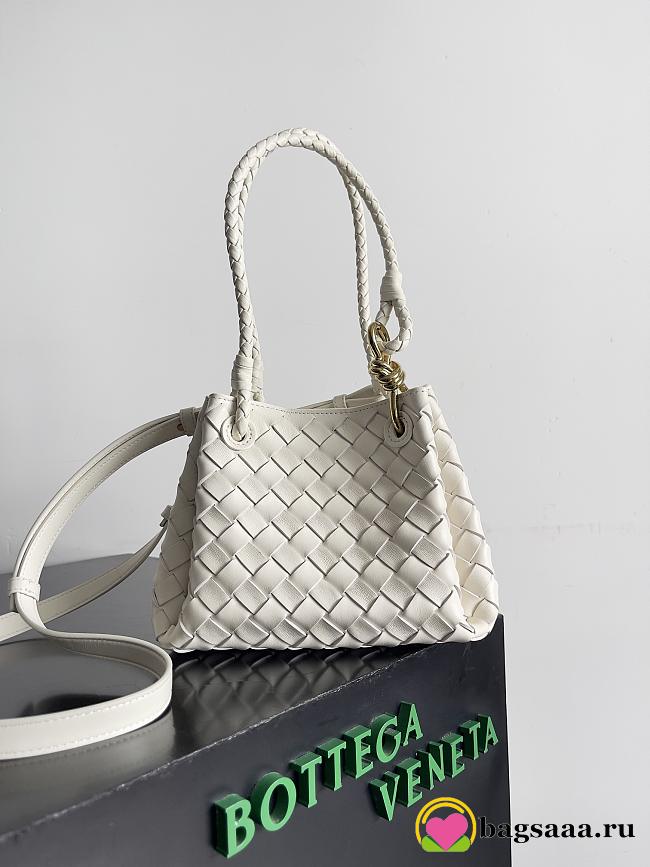 Bagsaaa Bottega Veneta Small Parachute White - 21*17*16.5cm - 1