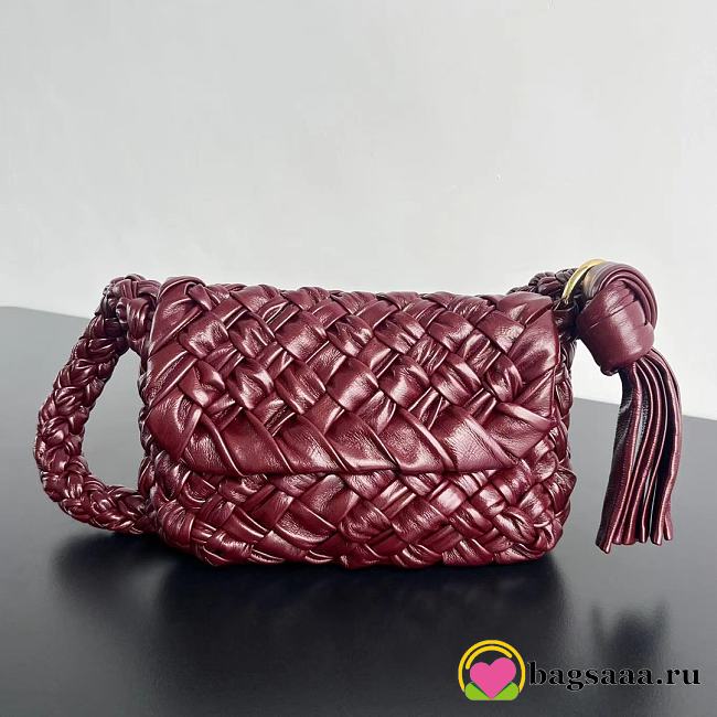 Bagsaaa Bottega Veneta Kalimero Città Fresh Dark Red - 25x18x5.5 cm - 1