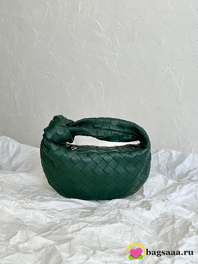  Bagsaaa Bottega Veneta Mini Jodie Dark Green - 23x28x8 cm - 1