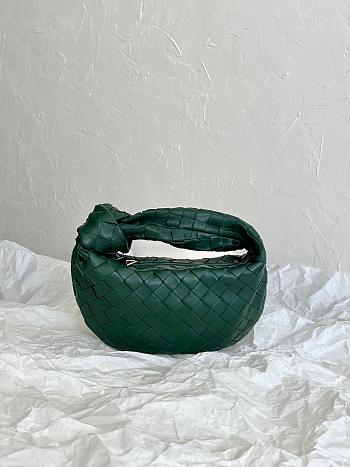  Bagsaaa Bottega Veneta Mini Jodie Dark Green - 23x28x8 cm