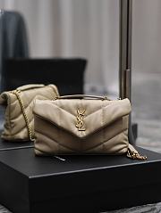 Bagsaaa YSL Toy Puffer In Nappa Leather 759337 Beige - 23 X 15.5 X 8.5 CM - 1