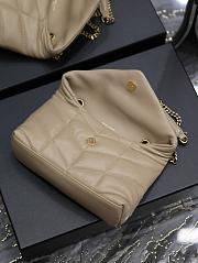 Bagsaaa YSL Toy Puffer In Nappa Leather 759337 Beige - 23 X 15.5 X 8.5 CM - 2