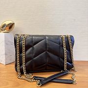 Bagsaaa YSL Toy Puffer In Nappa Leather 759337 Black & Gold - 23 X 15.5 X 8.5 CM - 2