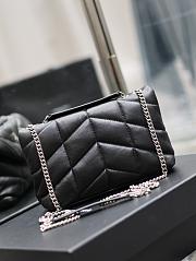 Bagsaaa YSL Toy Puffer In Nappa Leather 759337 Black & Silver - 23 X 15.5 X 8.5 CM - 4