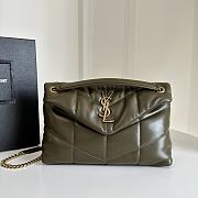 Bagsaaa YSL Toy Puffer In Nappa Leather 759337 Dark Green - 23 X 15.5 X 8.5 CM - 1