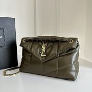 Bagsaaa YSL Toy Puffer In Nappa Leather 759337 Dark Green - 23 X 15.5 X 8.5 CM - 5