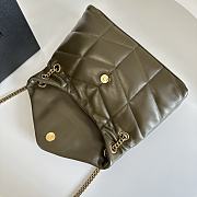 Bagsaaa YSL Toy Puffer In Nappa Leather 759337 Dark Green - 23 X 15.5 X 8.5 CM - 3