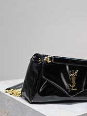 Bagsaaa YSL Calypso Small In Patent Leather 734153 Black - 26×14×7cm - 5