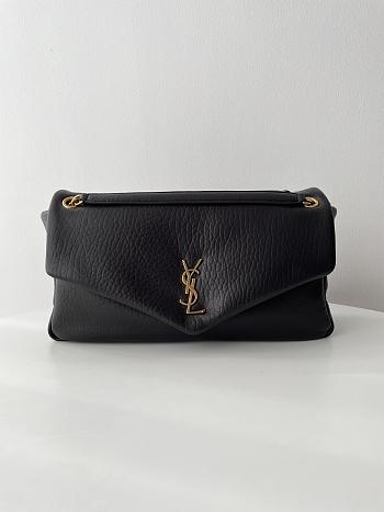 Bagsaaa YSL Calypso Large In Grained Lambskin 777399 Black - 28 X 22 X 12 CM