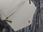 Bagsaaa YSL Calypso Large In Grained Lambskin 777399 White - 28 X 22 X 12 CM - 2