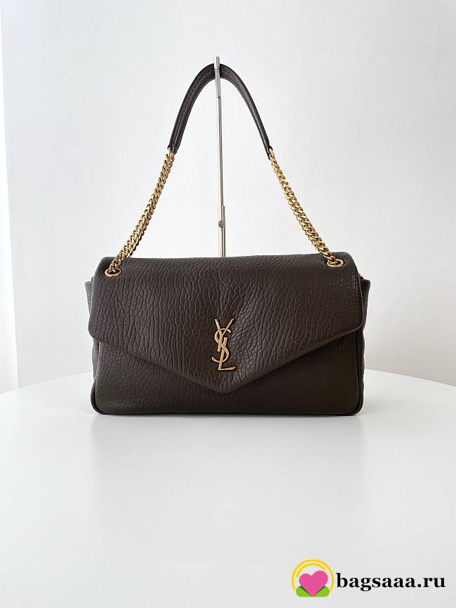 Bagsaaa YSL Calypso Large In Grained Lambskin 777399 Light Musk - 28 X 22 X 12 CM - 1