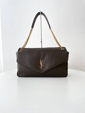 Bagsaaa YSL Calypso Large In Grained Lambskin 777399 Light Musk - 28 X 22 X 12 CM