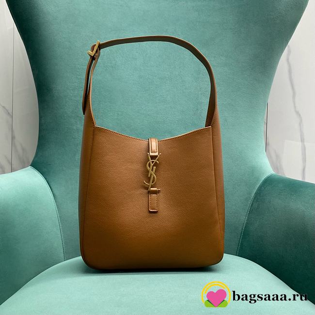 Bagsaaa YSL Le 5 À 7 Supple Small In Grained Leather Brown 713938 - 23x22x10 cm - 1