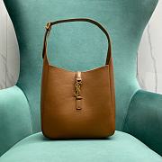 Bagsaaa YSL Le 5 À 7 Supple Small In Grained Leather Brown 713938 - 23x22x10 cm - 1