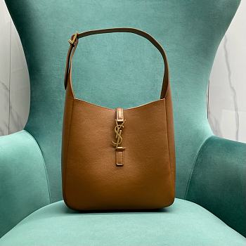 Bagsaaa YSL Le 5 À 7 Supple Small In Grained Leather Brown 713938 - 23x22x10 cm