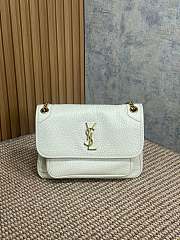 Bagsaaa YSL Niki Medium In Grained Lambskin White - 28 X 20 X 8.5 CM - 1