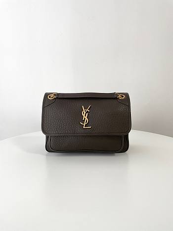 Bagsaaa YSL Niki Medium In Grained Lambskin 633178 Light Musk - 28 X 20 X 8.5 CM