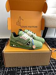 Bagsaaa LV Trainer Sneaker Green Monogram - 1