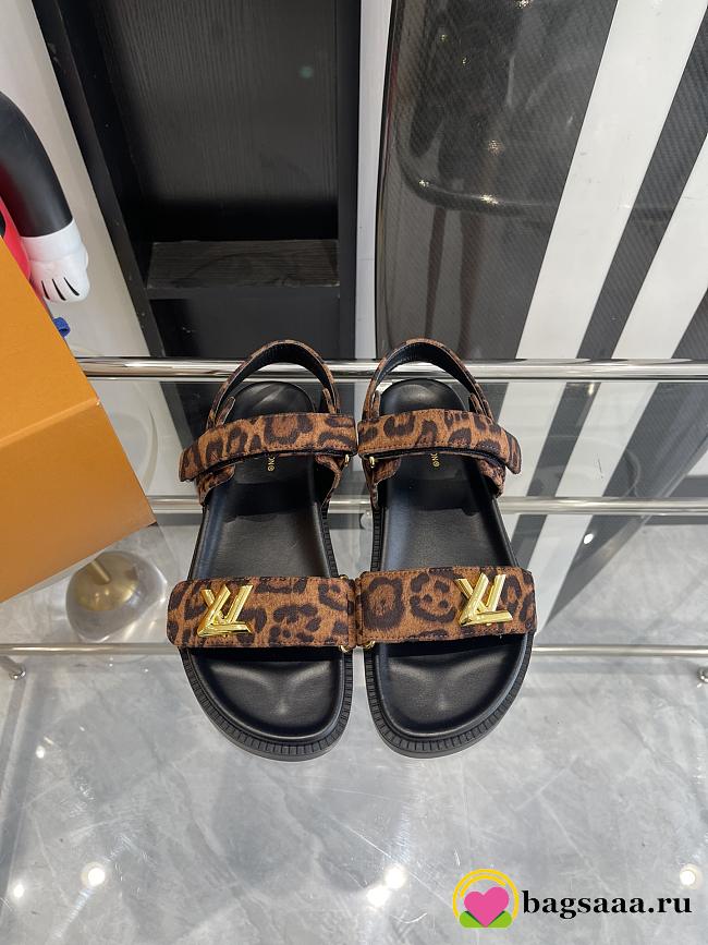 Bagsaaa LV Sunset Flat Comfort Sandal Tawny Brown - 1