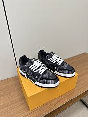 Bagsaaa LV Trainer Sneaker Black Damier 3D denim - 1