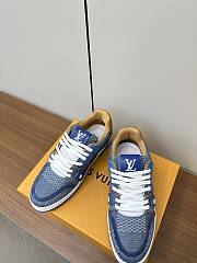 Bagsaaa LV Trainer Sneaker Blue Damier 3D denim - 5