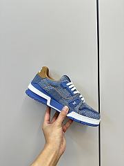 Bagsaaa LV Trainer Sneaker Blue Damier 3D denim - 4