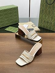 Bagsaaa Gucci Signoria Slide Sandal 786595 White - 5