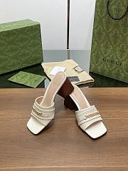 Bagsaaa Gucci Signoria Slide Sandal 786595 White - 4