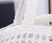 Bagsaaa Prada Crochet Tote Bag 1BG393 White - 38x36x3 cm - 3