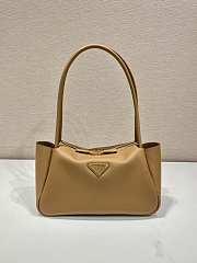 Bagsaaa Prada Medium Leather Handbag 1BA444 Caramel - 28x16x10.5 cm - 1