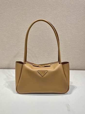 Bagsaaa Prada Medium Leather Handbag 1BA444 Caramel - 28x16x10.5 cm