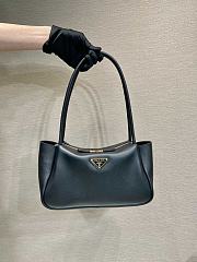 Bagsaaa Prada Medium Leather Handbag 1BA444 Black - 28x16x10.5 cm - 5