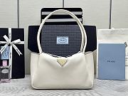 Bagsaaa Prada Medium Leather Handbag 1BA444 White - 28x16x10.5 cm - 1