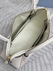 Bagsaaa Prada Medium Leather Handbag 1BA444 White - 28x16x10.5 cm - 5