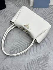 Bagsaaa Prada Medium Leather Handbag 1BA444 White - 28x16x10.5 cm - 3