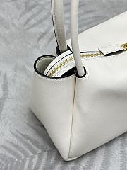 Bagsaaa Prada Medium Leather Handbag 1BA444 White - 28x16x10.5 cm - 2