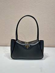 Bagsaaa Prada Medium Leather Handbag 1BA444 Black - 28x16x10.5 cm - 1