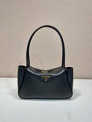 Bagsaaa Prada Medium Leather Handbag 1BA444 Black - 28x16x10.5 cm