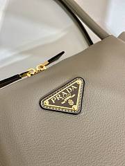 Bagsaaa Prada Medium Leather Handbag 1BA444 Gray - 28x16x10.5 cm - 3