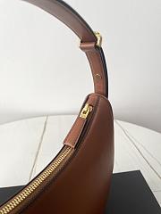 Bagsaaa Prada Arqué Leather Shoulder Bag 1BC194 Brown - 22×18×6 cm - 4