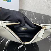 Bagsaaa Prada Arqué Leather Shoulder Bag 1BC194 White - 22×18×6 cm - 3