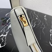 Bagsaaa Prada Arqué Leather Shoulder Bag 1BC194 White - 22×18×6 cm - 5