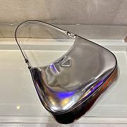 Bagsaaa Prada Cleo Brushed Leather Shoulder Bag 1BC499 Silver - 27*6*22cm - 4