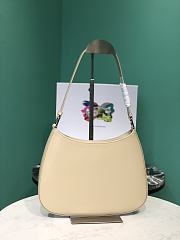 Bagsaaa Prada Cleo Brushed Leather Shoulder Bag 1BC499 Beige - 27*6*22cm - 3